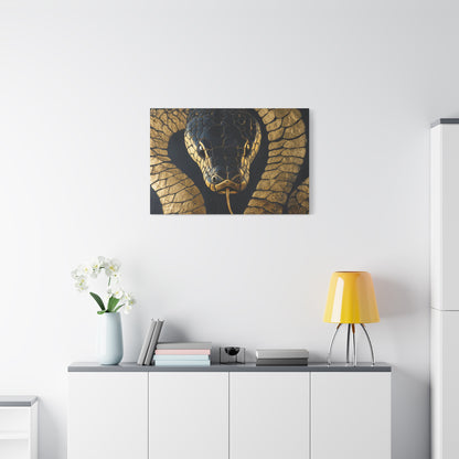 Gold Leaf Snake - Canvas