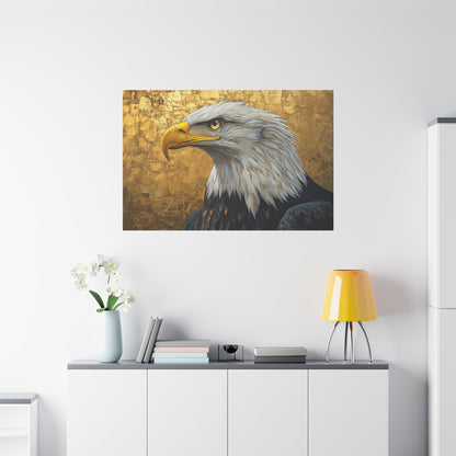 Gold Leaf Bald Eagle - Canvas