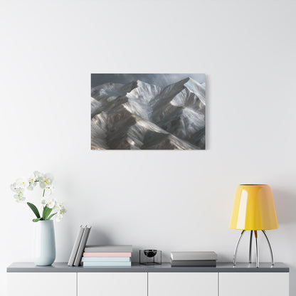 Snowy Mountain Peaks - Canvas