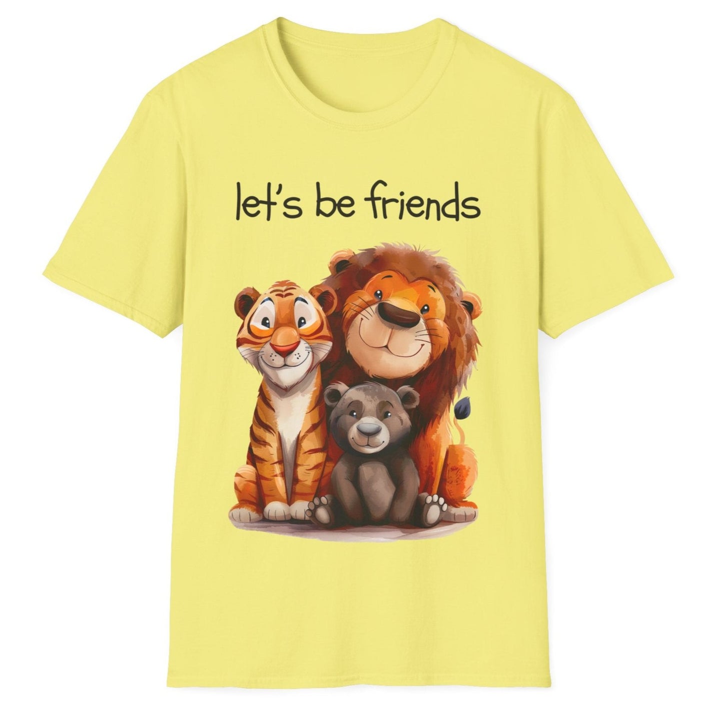 Let's Be Friends, Unisex Softstyle T-Shirt