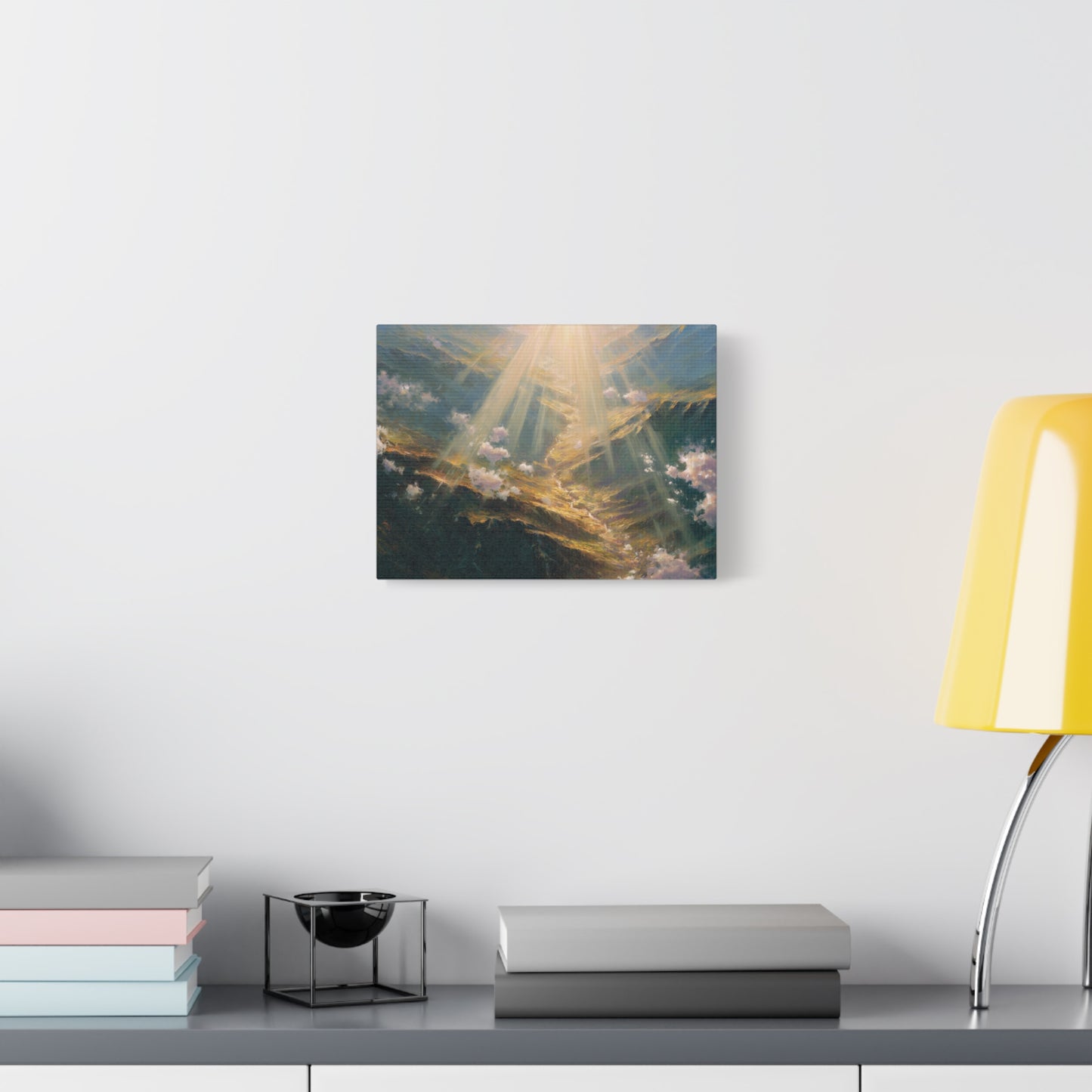 Aerial Mountain Landscape Art - Canvas