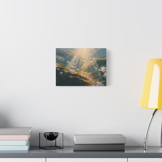 Aerial Mountain Landscape Art - Canvas