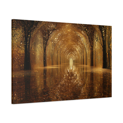 Enchanting Golden Path Art - Canvas
