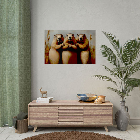 Groundhog Love - Premium Art Print