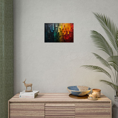 Abstract Color Strips - Premium Art Print
