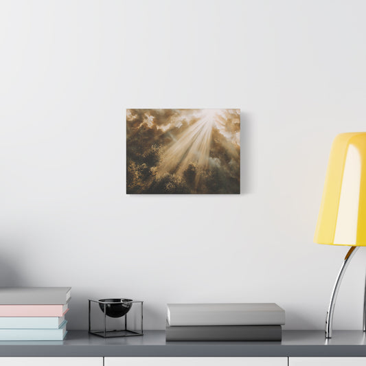 Sunlight Breaking Through The Clouds - Canvas