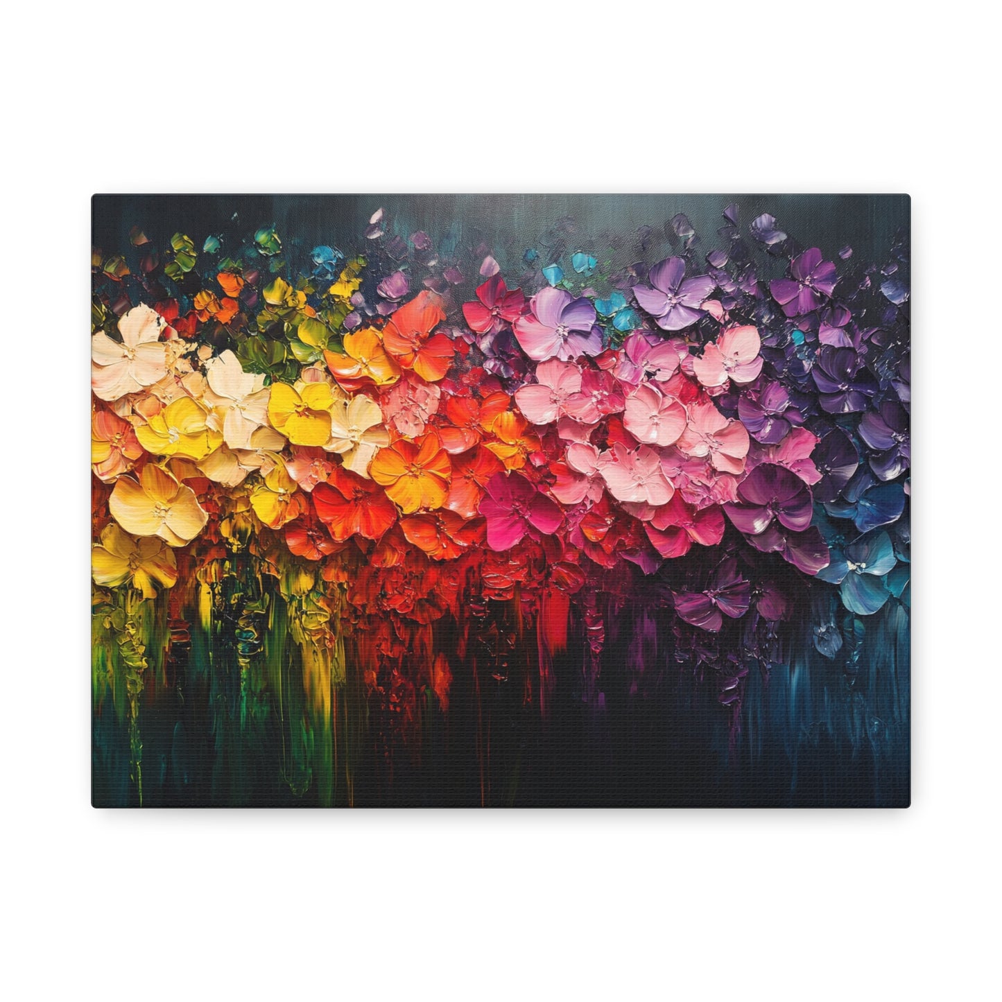 Rainbow Bloom Art - Canvas