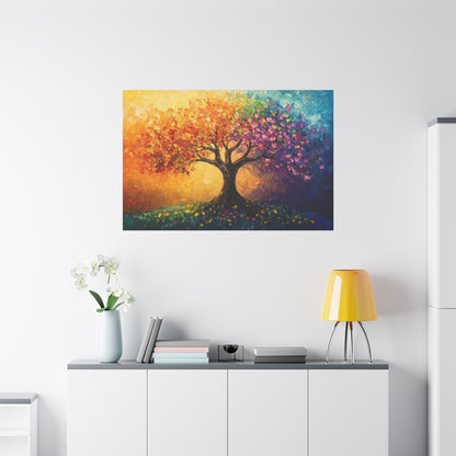 The Tree Of Colors Canvas Art