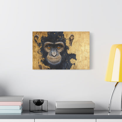 Gold Leaf Chimpanzee - Canvas