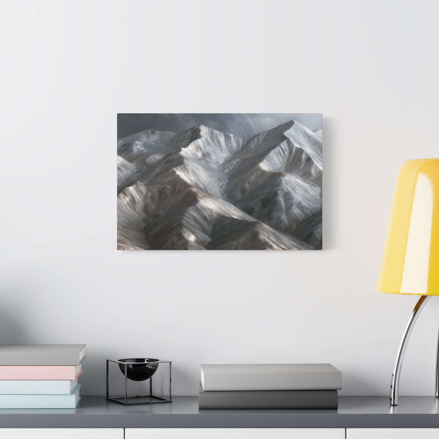 Snowy Mountain Peaks - Canvas