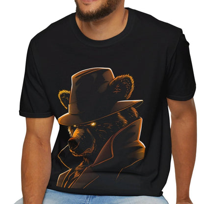 Gangster Bear, Unisex Softstyle T-Shirt