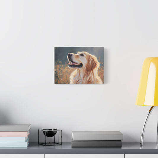 Happy Golden Retriever Art - Canvas