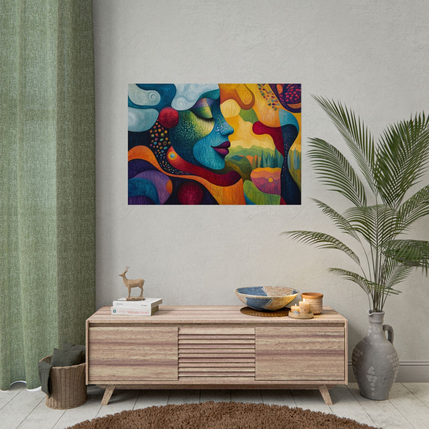 Abstract Mother Earth - Premium Art Print