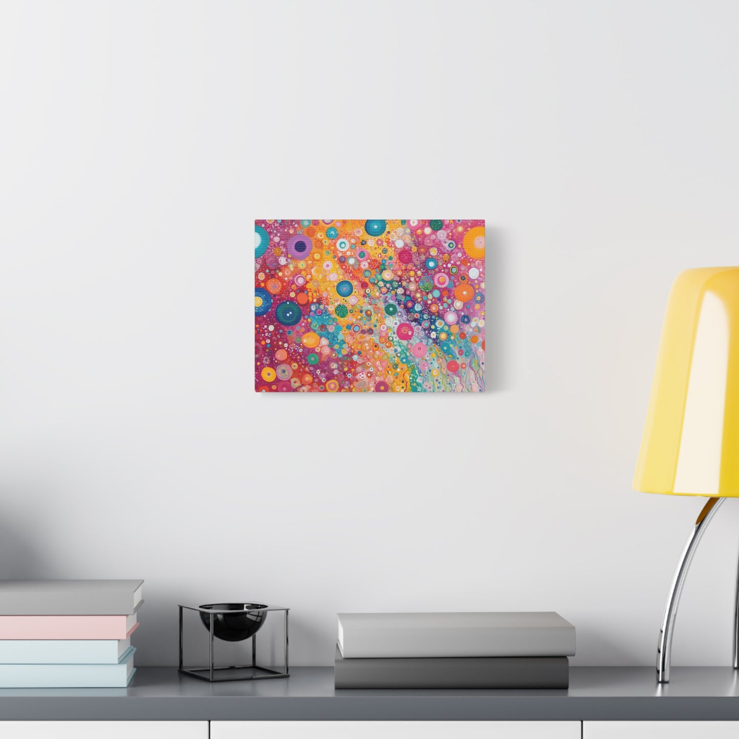 Color Flow Orbs Abstract - Canvas