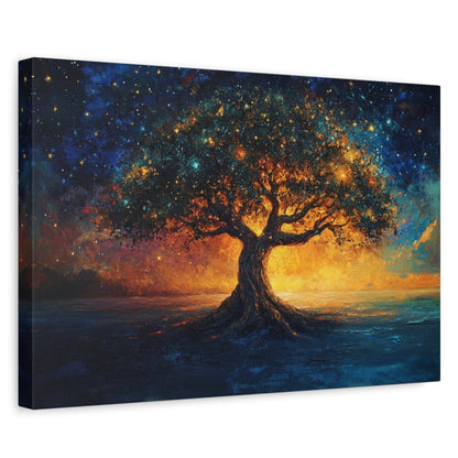 The Star Tree Canvas Art