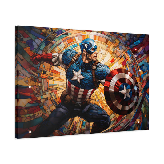 Mosaic Comic Book Captain Canvas