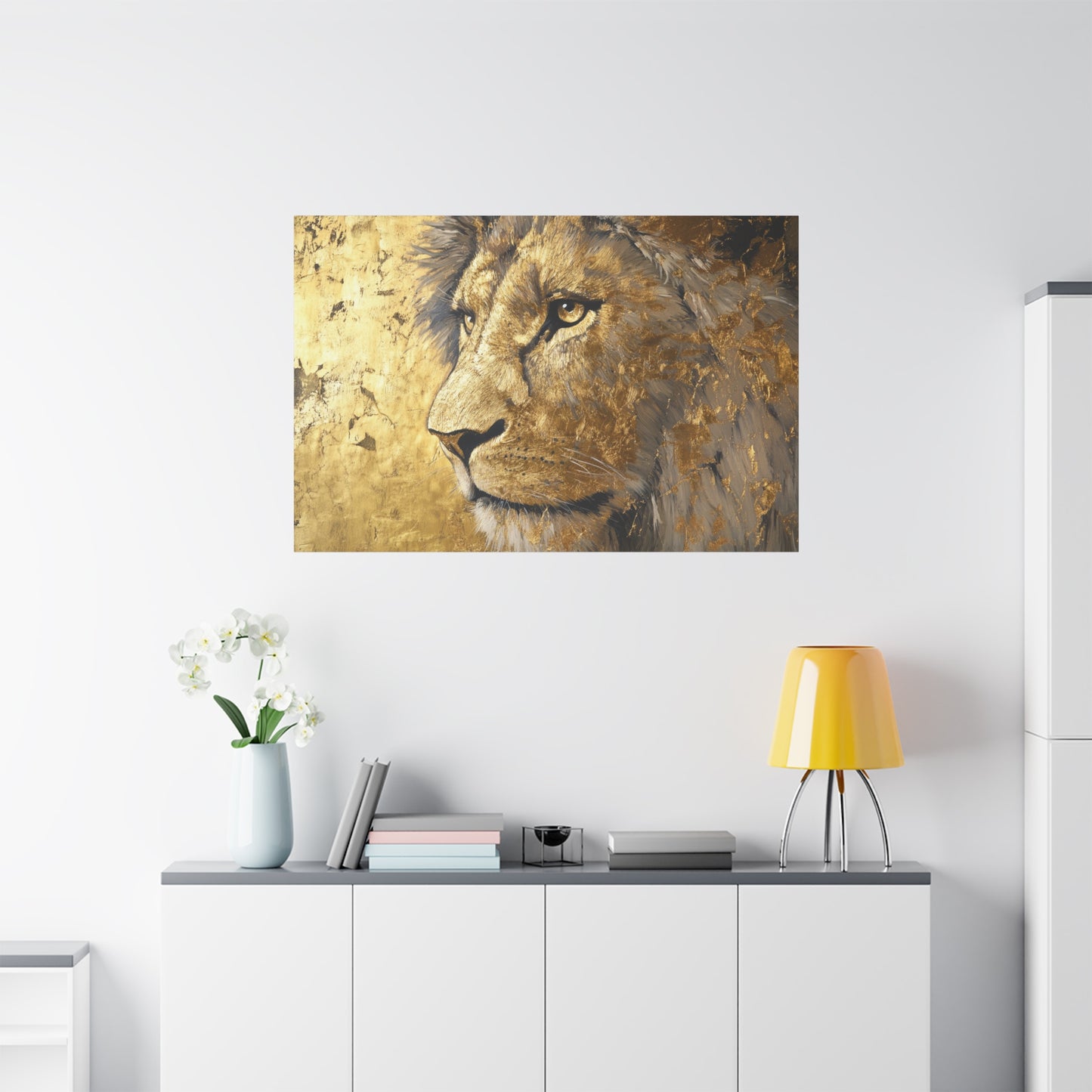 Gold Leaf Lion - Canvas