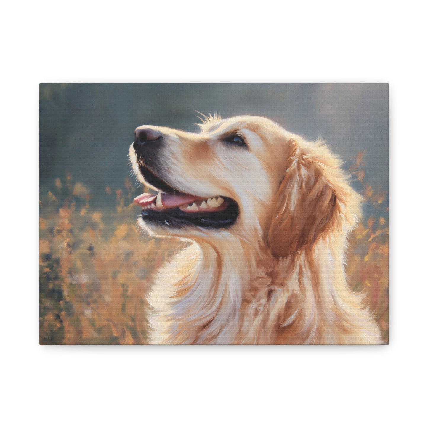 Happy Golden Retriever Art - Canvas