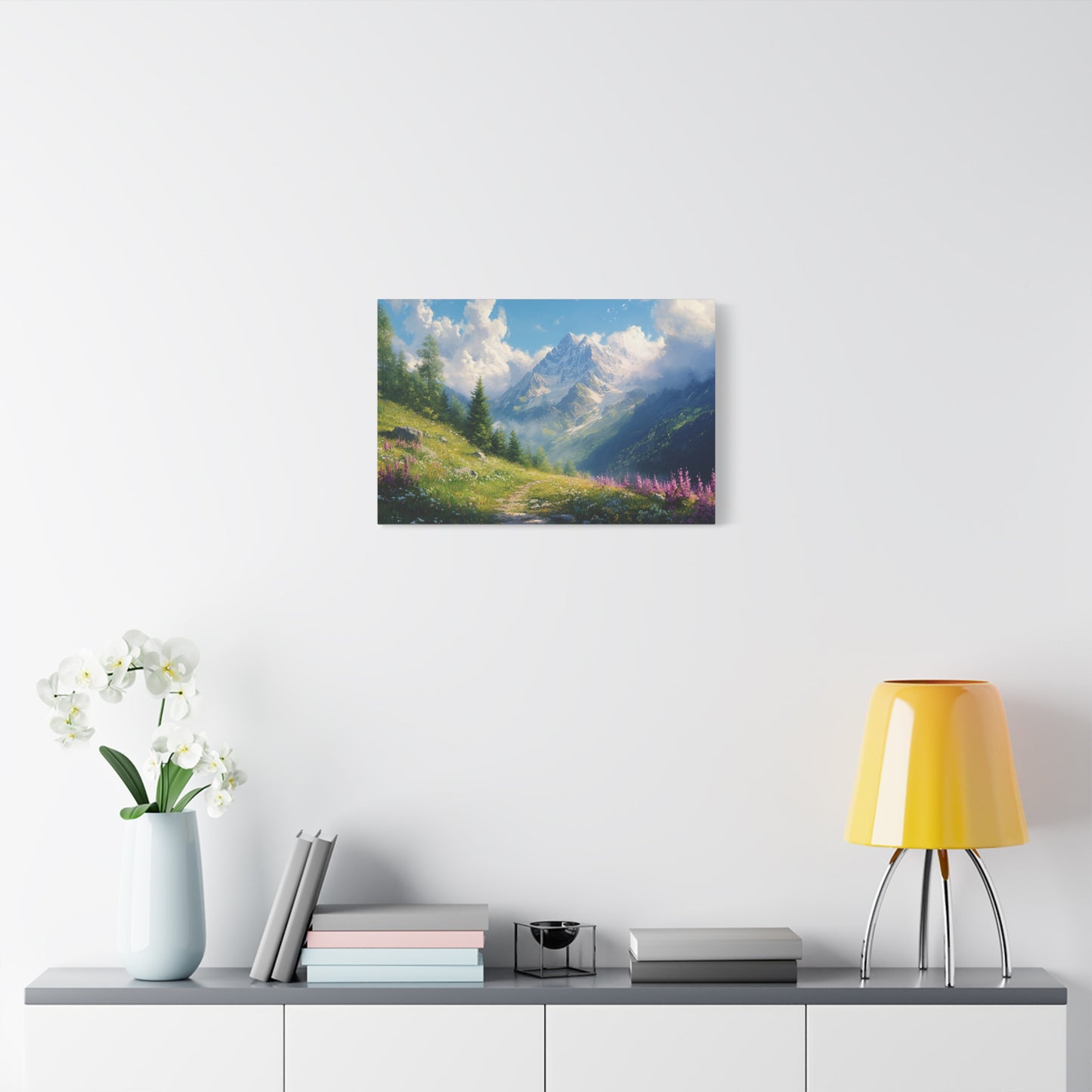 The Path Through The Mountains Canvas Art