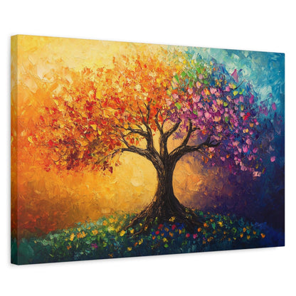 The Tree Of Colors Canvas Art