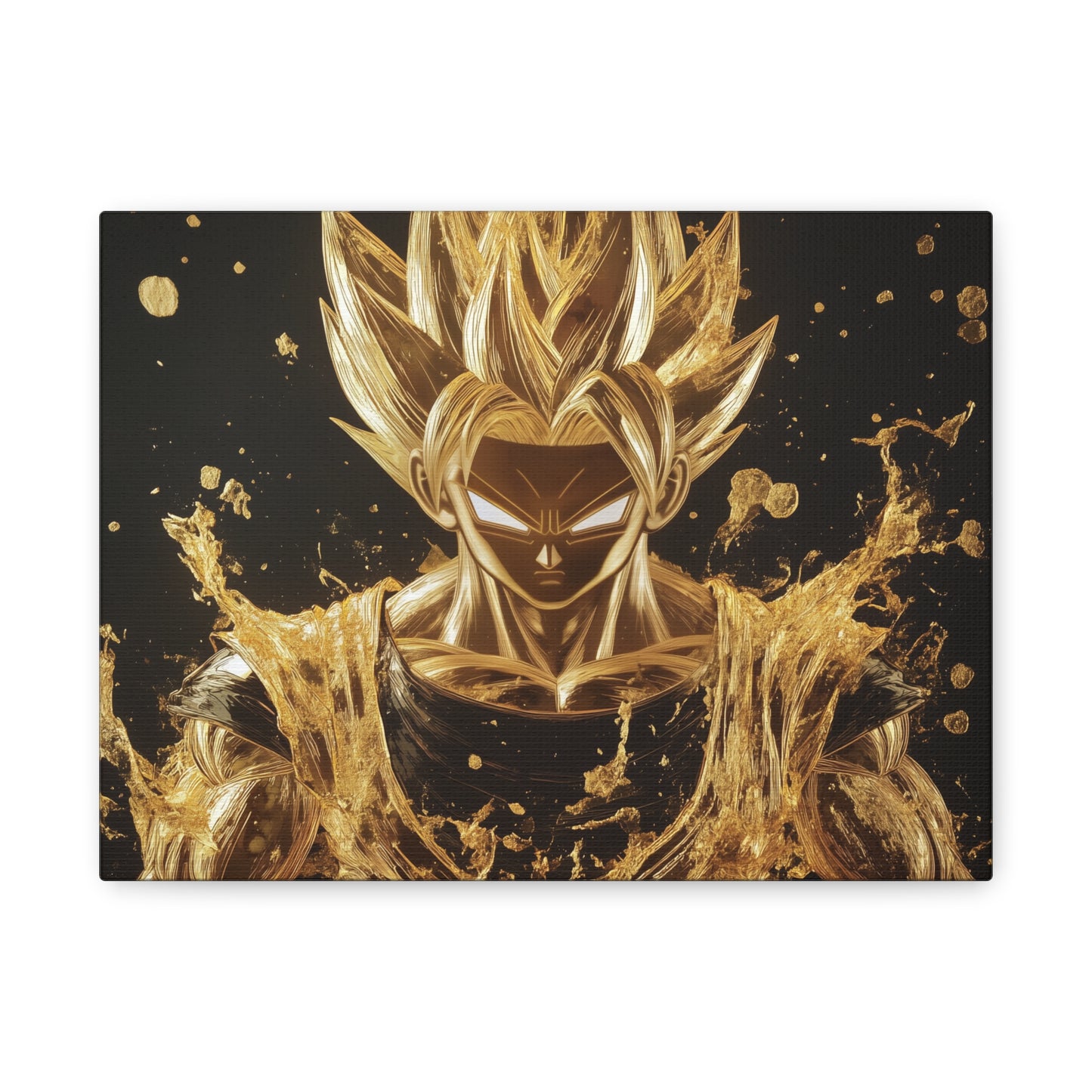 Gold Leaf Super Saiyan Art - Canvas