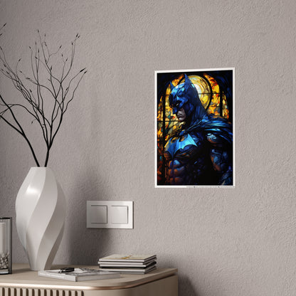 The Knight That Worships Justice Glossy Art Print