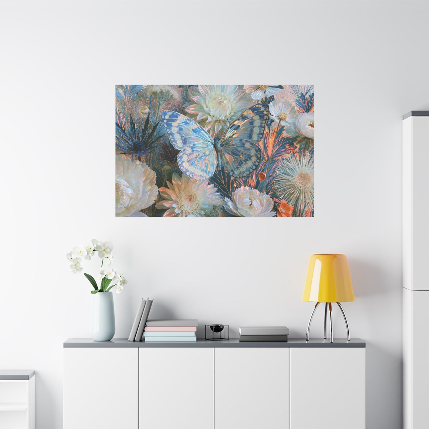Butterfly Floral Art - Canvas