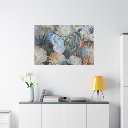 Butterfly Floral Art - Canvas