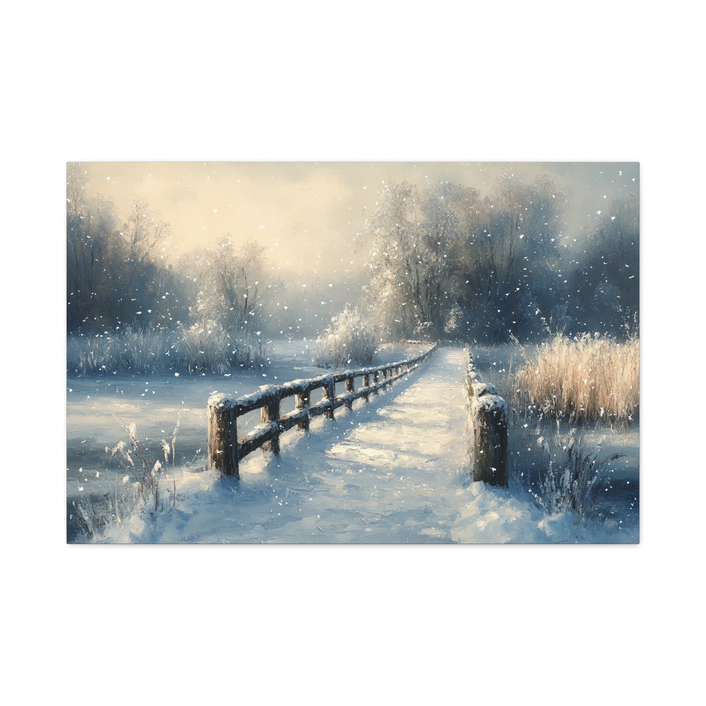 Winter Nostalgia Landscape - Canvas