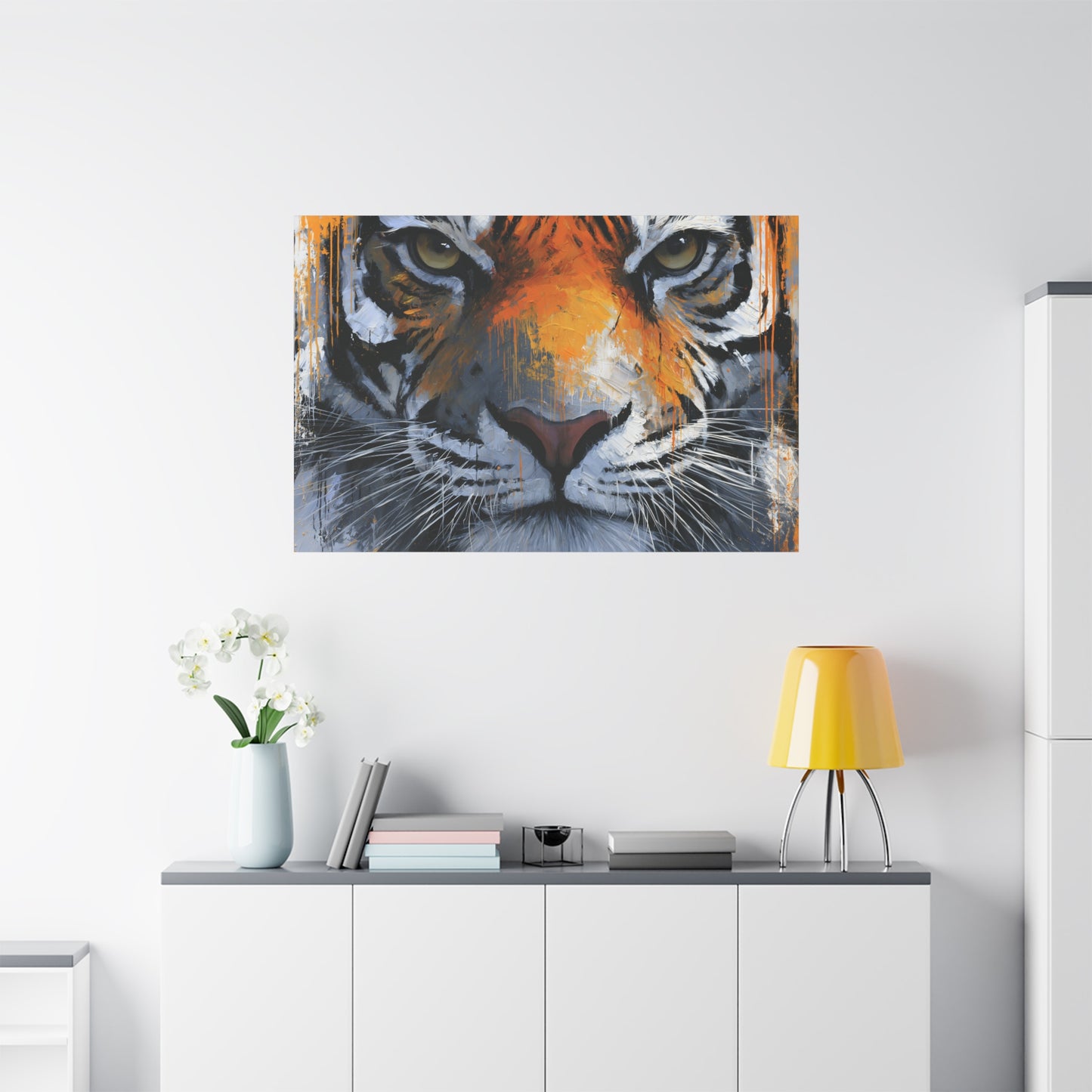 Abstract Tiger Canvas Art - Tiger Wall Decor