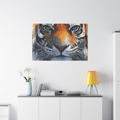 Abstract Tiger Canvas Art - Tiger Wall Decor