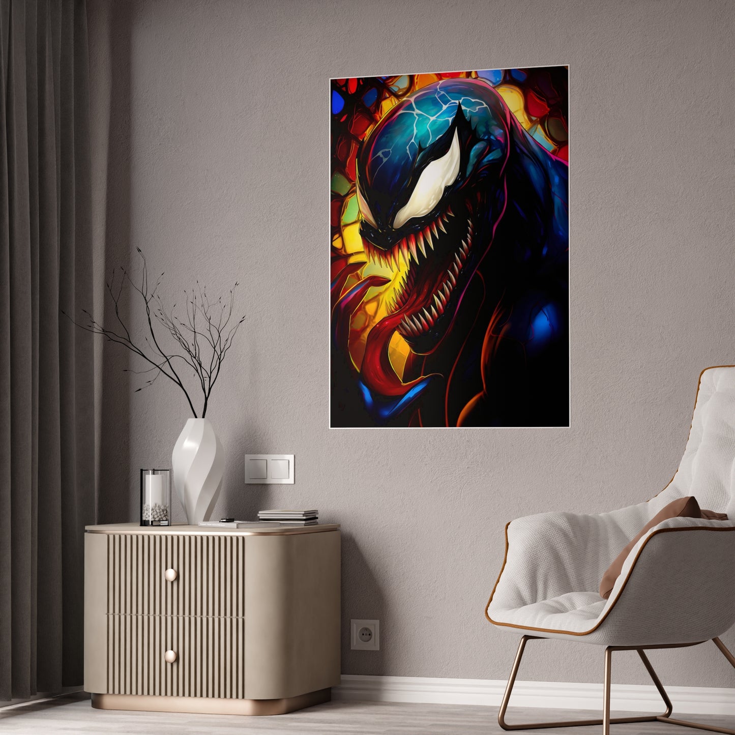 Mosaic Symbiote Glossy Art Print