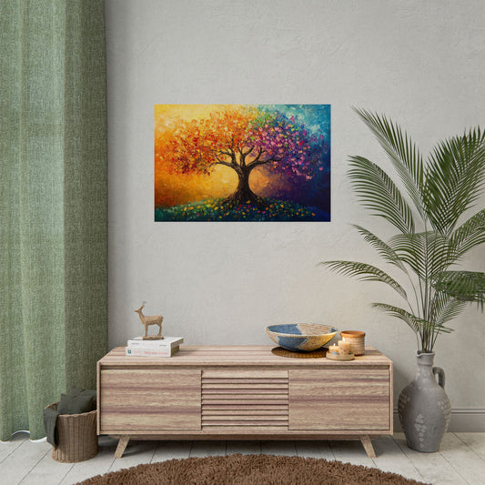The Tree Of Colors - Premium Art Print