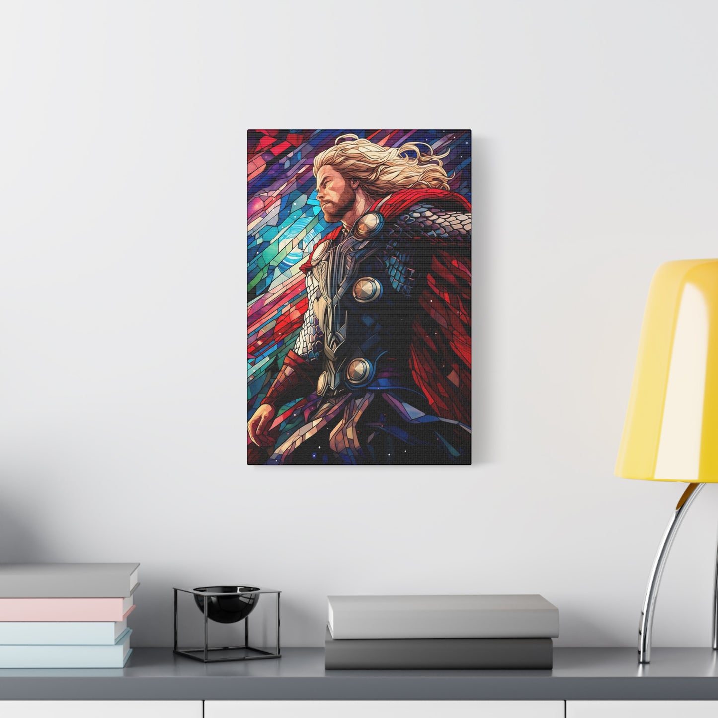 Stained Glass Thunder God Canvas