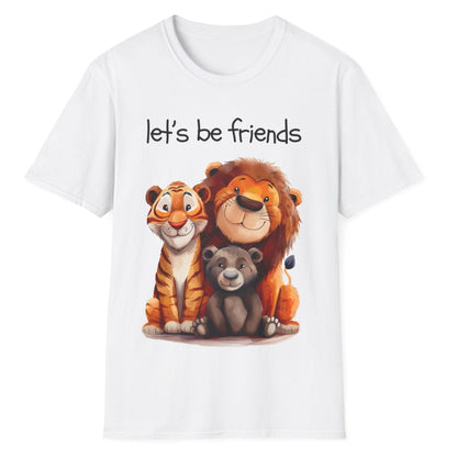 Let's Be Friends, Unisex Softstyle T-Shirt