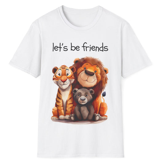 Let's Be Friends, Unisex Softstyle T-Shirt