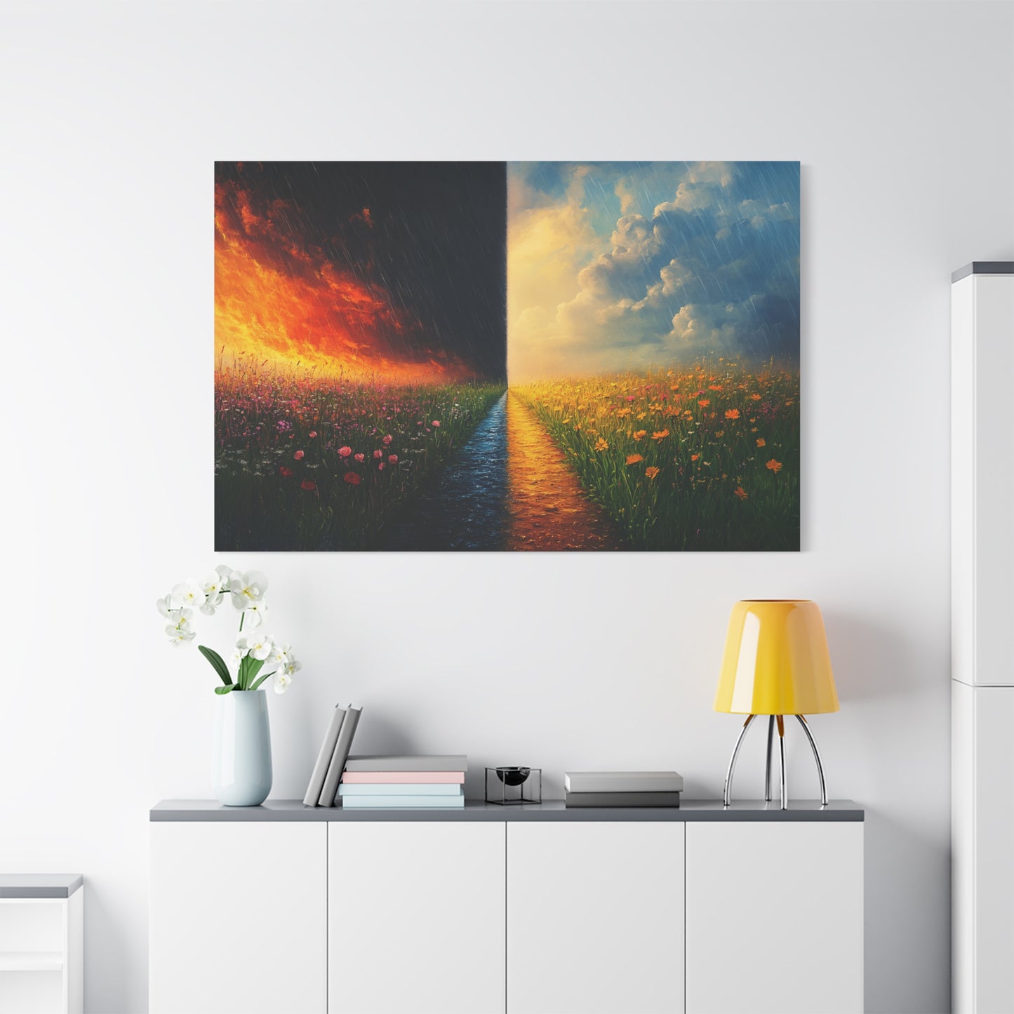 Light And Dark On The Same Path - Canvas