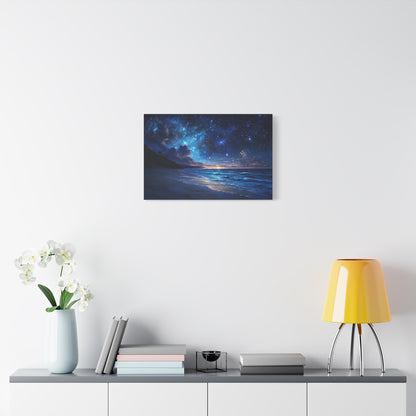 Ethereal Nighttime Oceanic Sky - Canvas