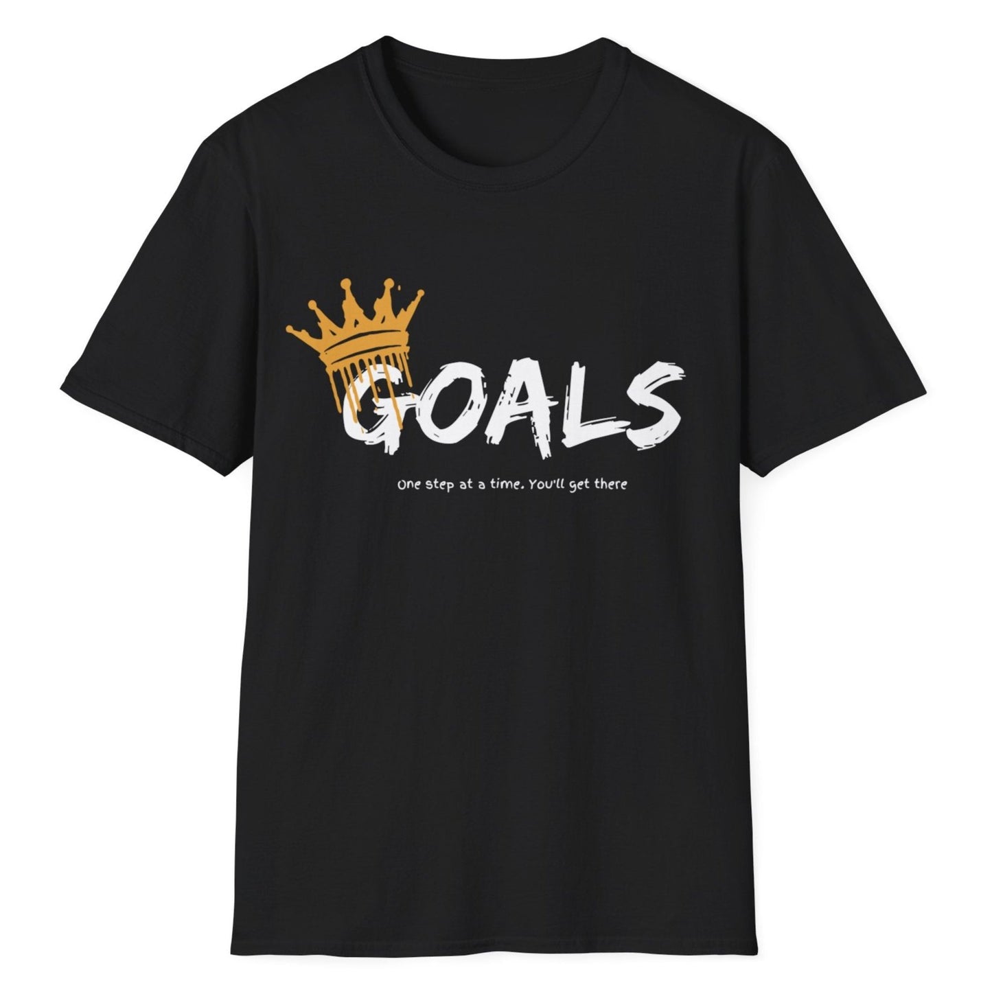 Goals, One Step At A Time, Unisex Softstyle T-Shirt