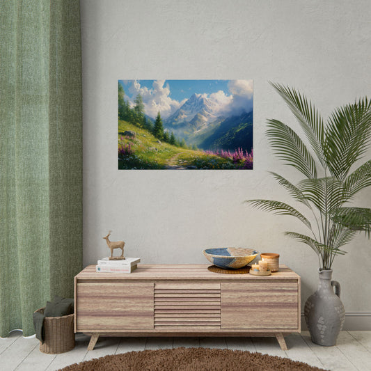 The Path Through The Mountains - Premium Art Print