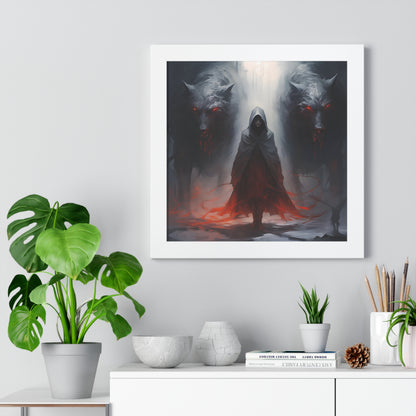 The Empress Of Death With Her Two Shadows - Framed