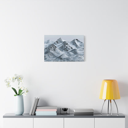 Snowy Mountain Range Glory - Canvas