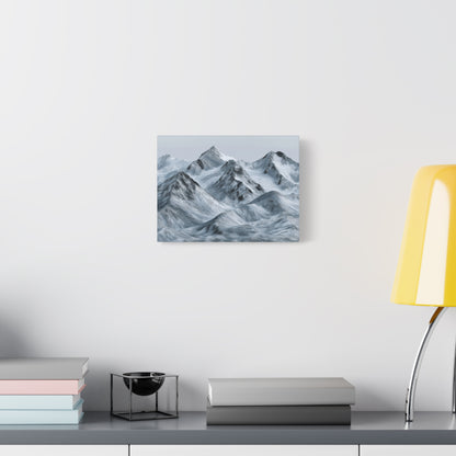 Snowy Mountain Range Glory - Canvas