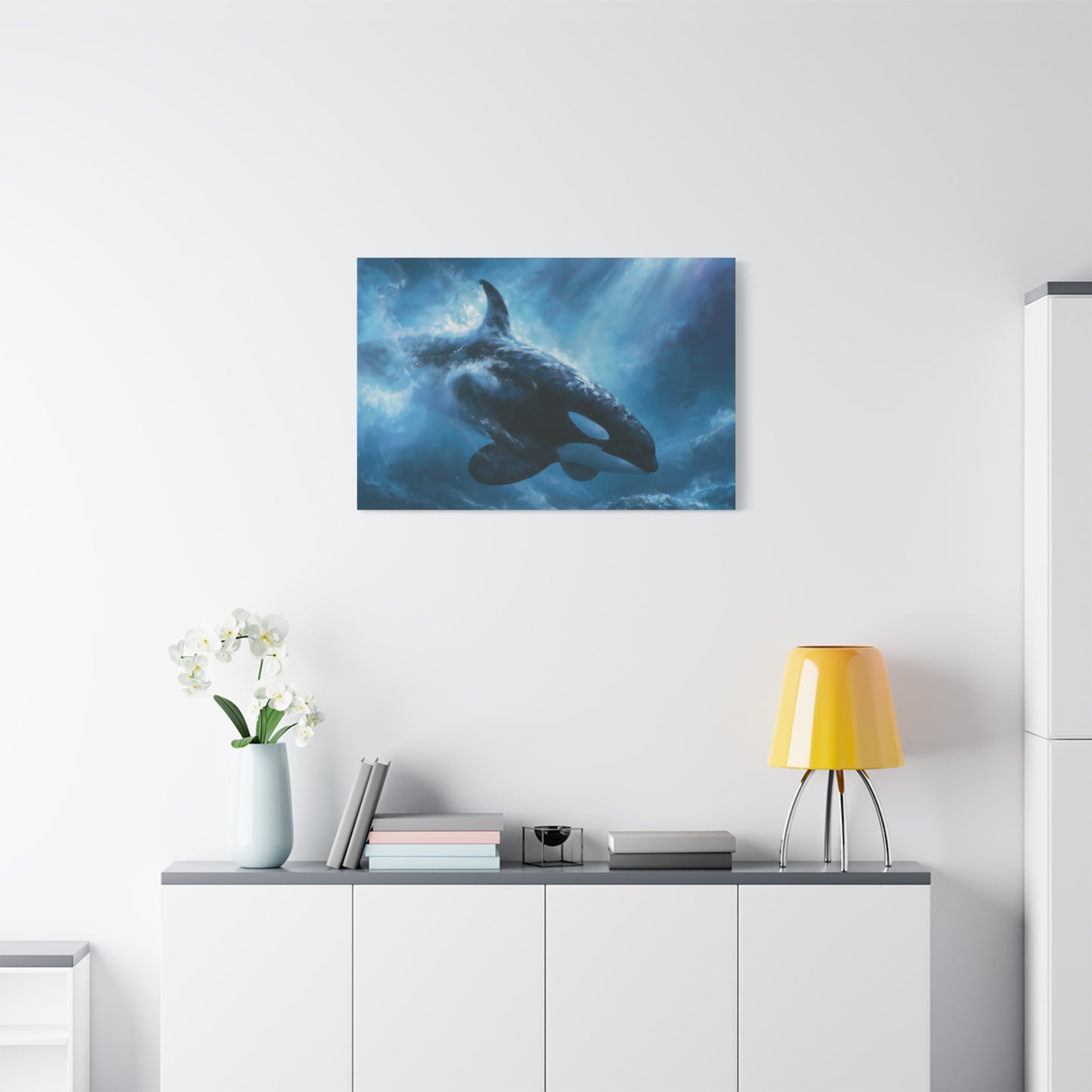 Dreamy Orca Whale Underwater Art - Canvas
