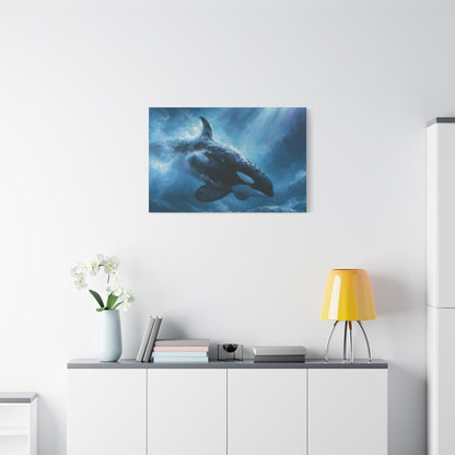 Dreamy Orca Whale Underwater Art - Canvas