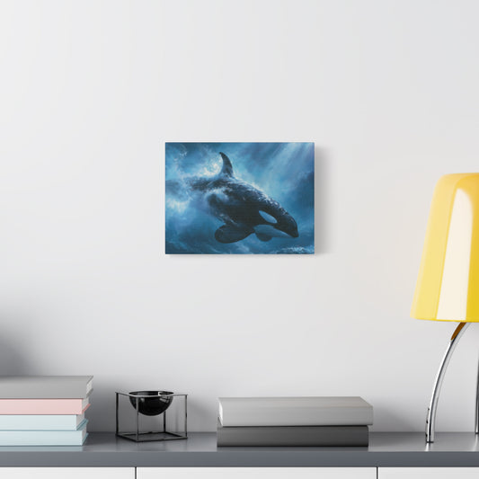Dreamy Orca Whale Underwater Art - Canvas