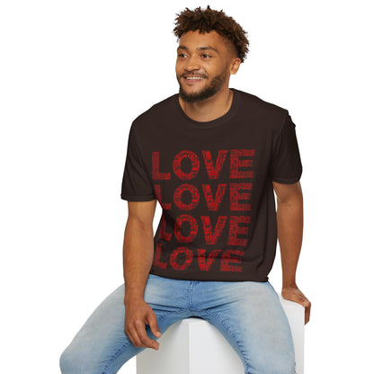 Love And Peace, Novelty Unisex Softstyle T-Shirt