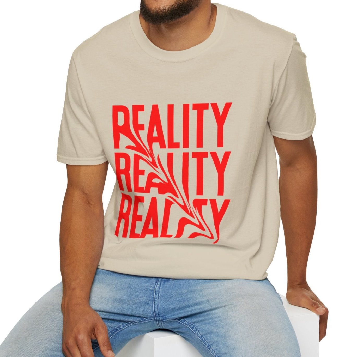 Reality Trippy Novelty Unisex Softstyle T-Shirt