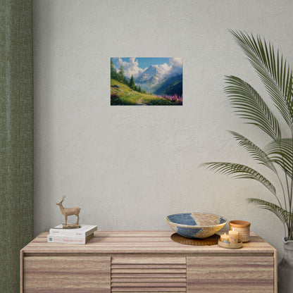 The Path Through The Mountains - Premium Art Print