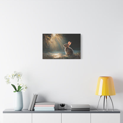 Sunlit Bunny Rabbit Art - Canvas